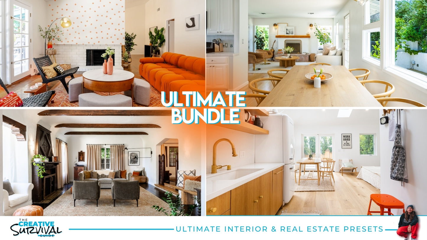 Ultimate HDR Real Estate & Interior Design Bundle Presets by Cole Connor - 15 Presets (Desktop And Mobile)